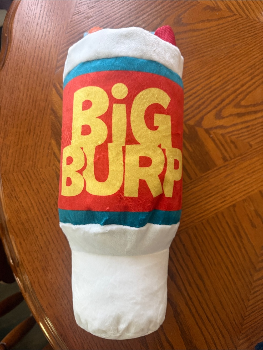 Bark Plush 'Big Burp' Dog Toy - Red, Yellow, Blue, White